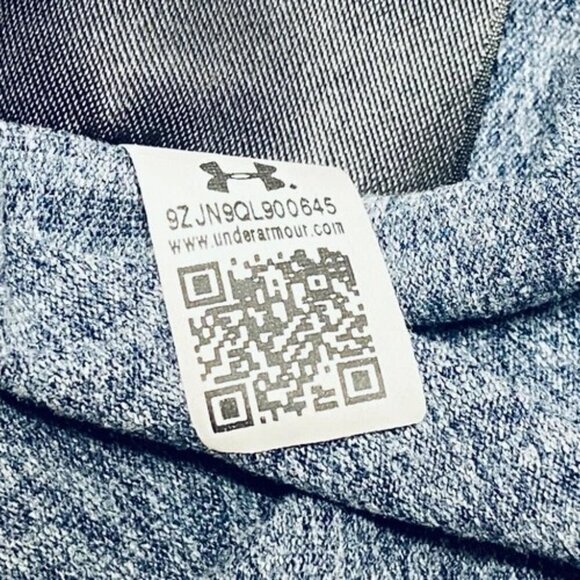 Under Armour Long Sleeve Men's Medium Heather Blue Loose Fit Coldgear Henley EUC - Picture 5 of 10